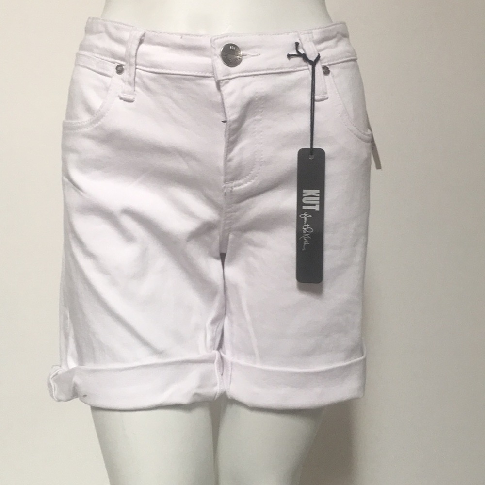 NWT White Kut from the Kloth Shorts